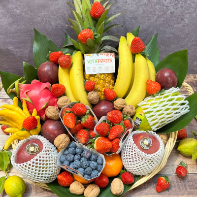 Corbeille de fruits exotiques